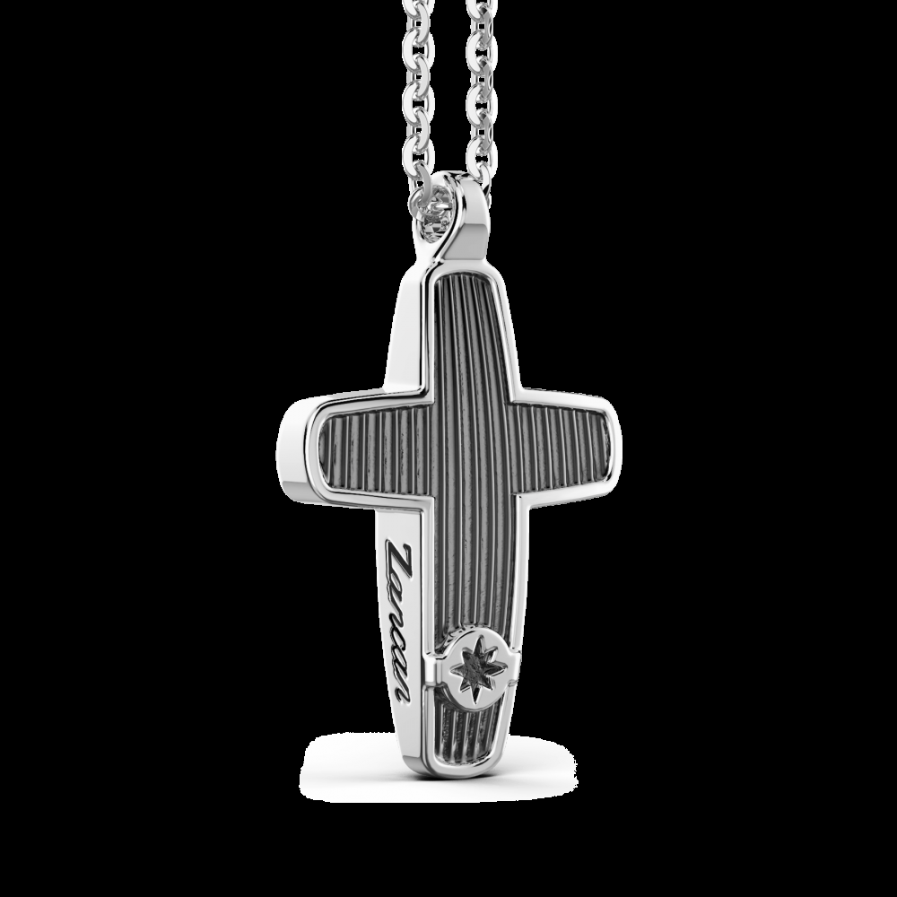 Zancan Collana Zancan in argento con pendente a croce Soddisfazione Garantita