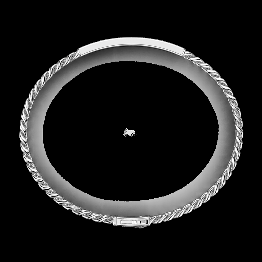 Zancan Bracciale Zancan a grumette in argento con targa Sconto