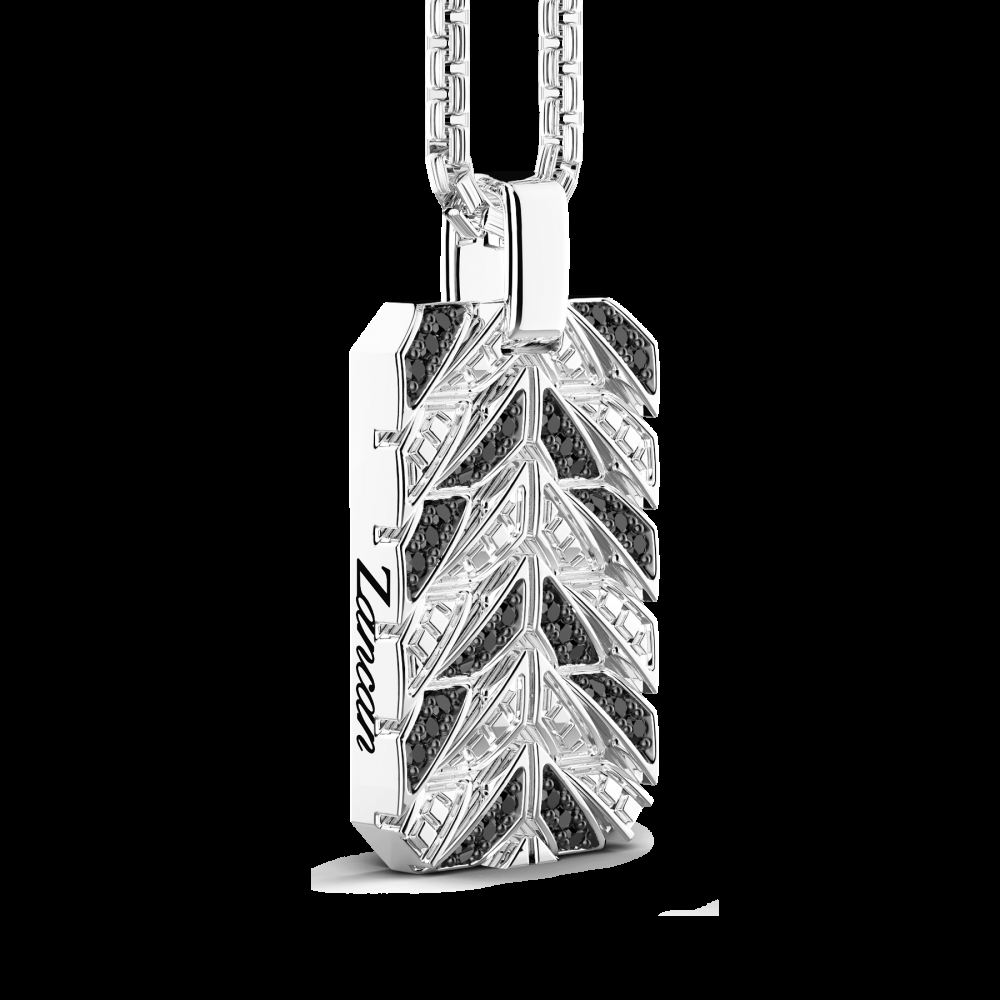 Zancan Collana Zancan in argento con pendente a targa e pietre I Più Venduti