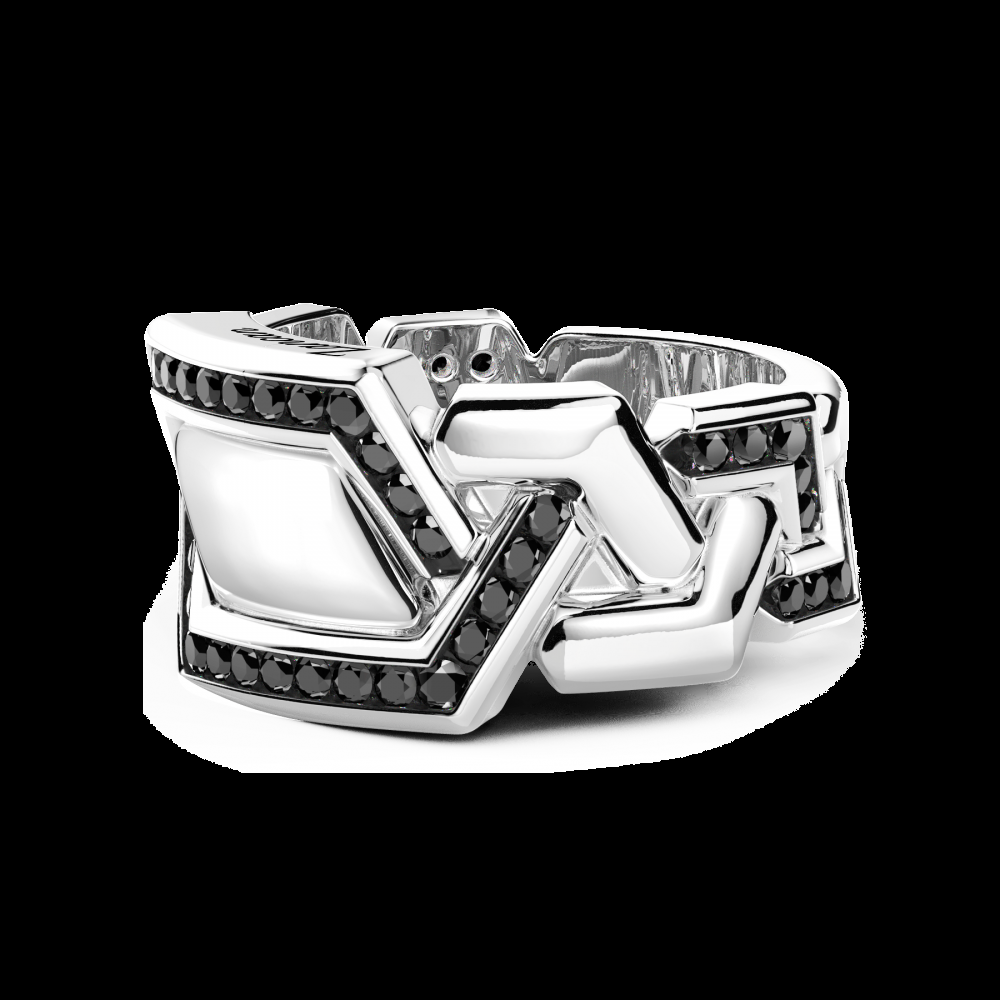 Zancan Anello chevalier Zancan in argento con pietre Negozio online di fabbrica