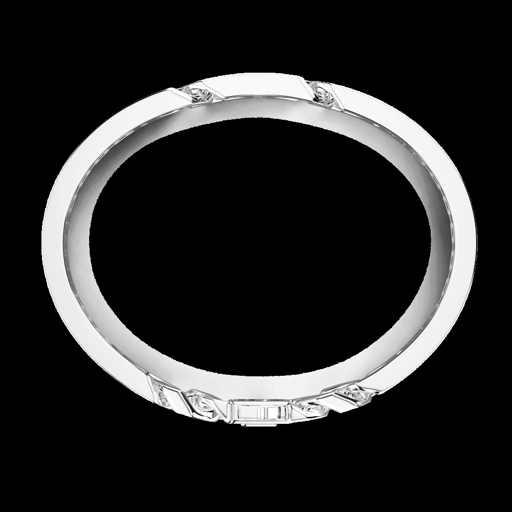 Zancan Bracciale Zancan a schiava rigida e grumette morbida in argento con pietre Offerta speciale