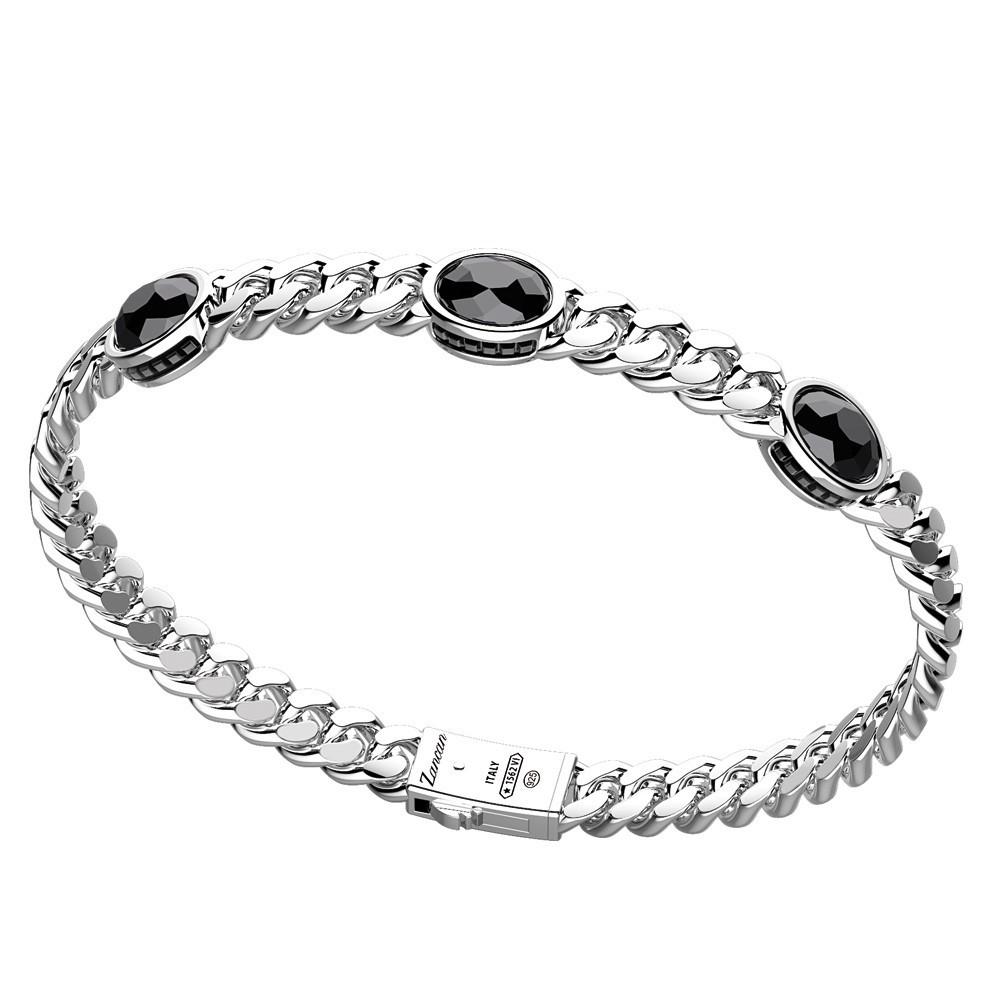 Zancan Bracciale a grumette Zancan in argento con pietre onice