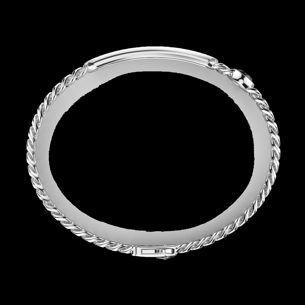 Zancan Bracciale a grumette Zancan in argento con targa e pietre onice Prezzo basso