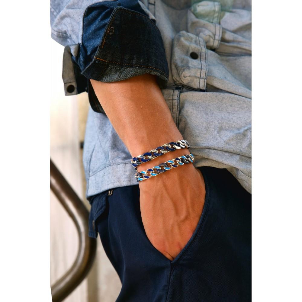 Zancan Bracciale a grumette Zanca in argento e ceramica Duty-free