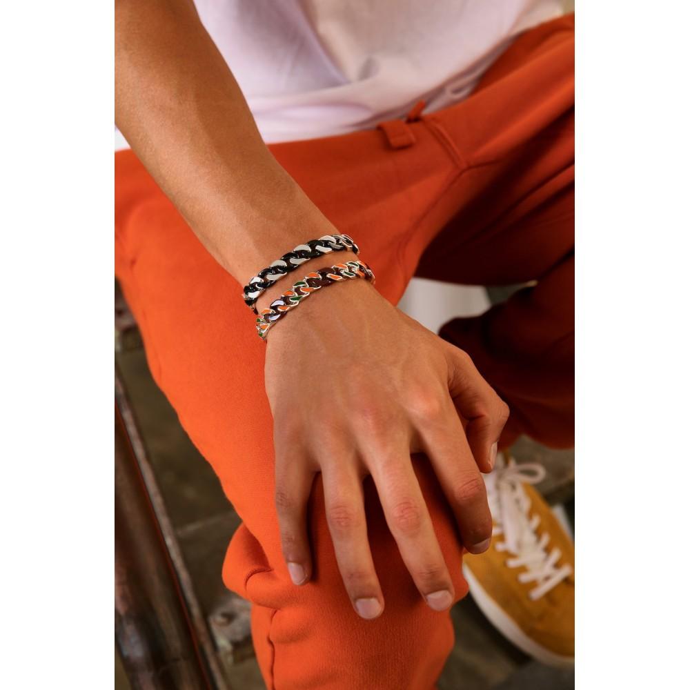 Zancan Bracciale a grumette Zanca in argento e ceramica Sconti questo mese