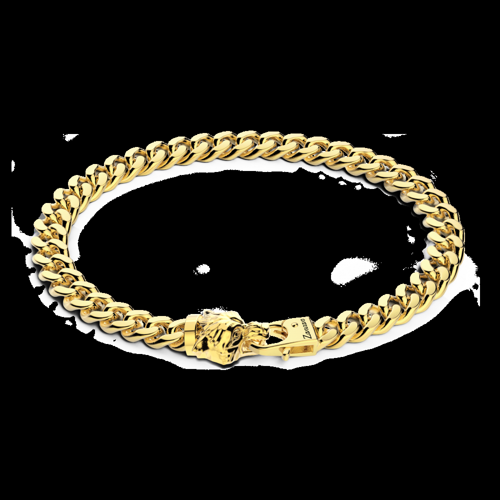 Zancan Bracciale a grumetta Zancan in argento con chiusura a testa di lupo