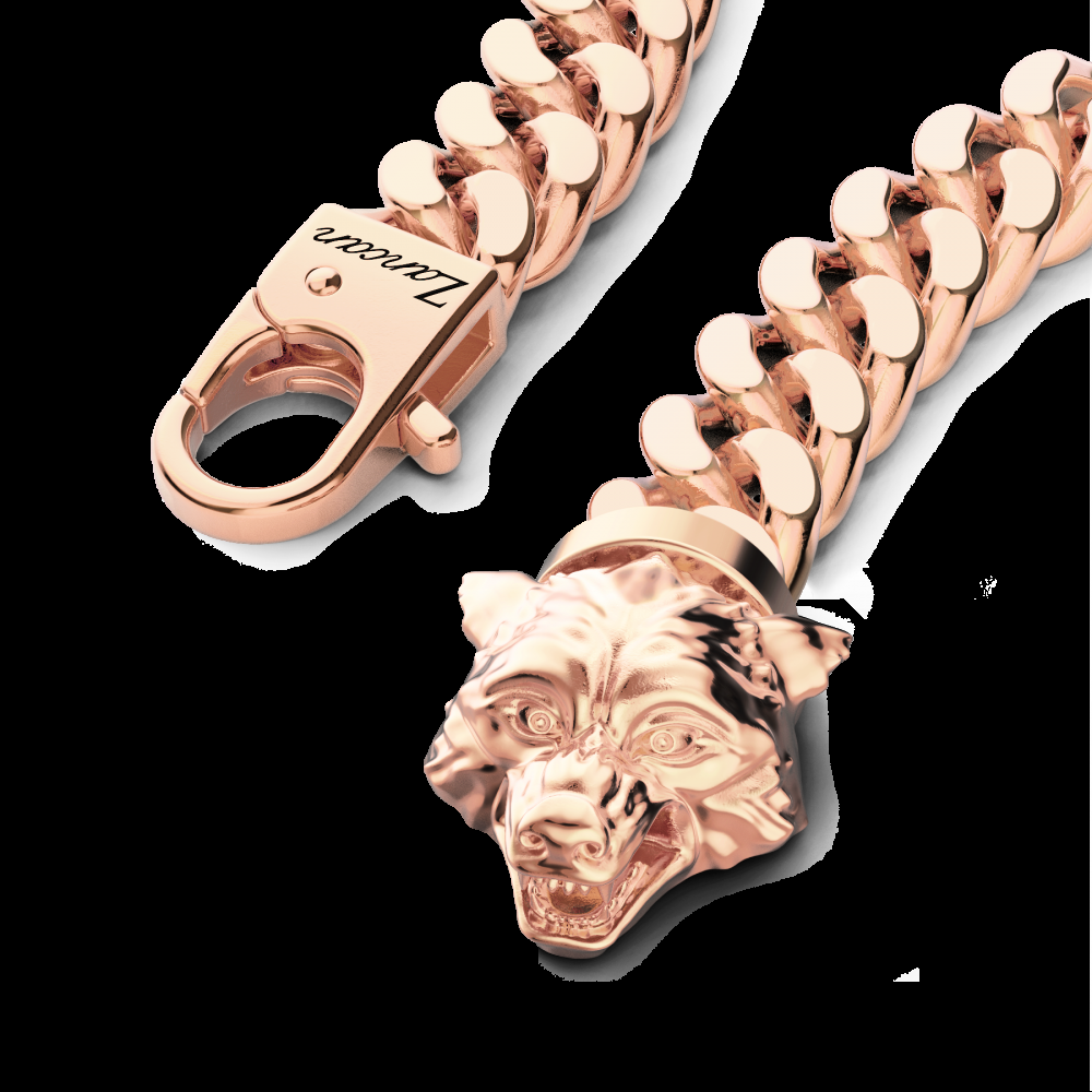 Zancan Bracciale a grumetta Zancan in argento con chiusura a testa di lupo Promozione