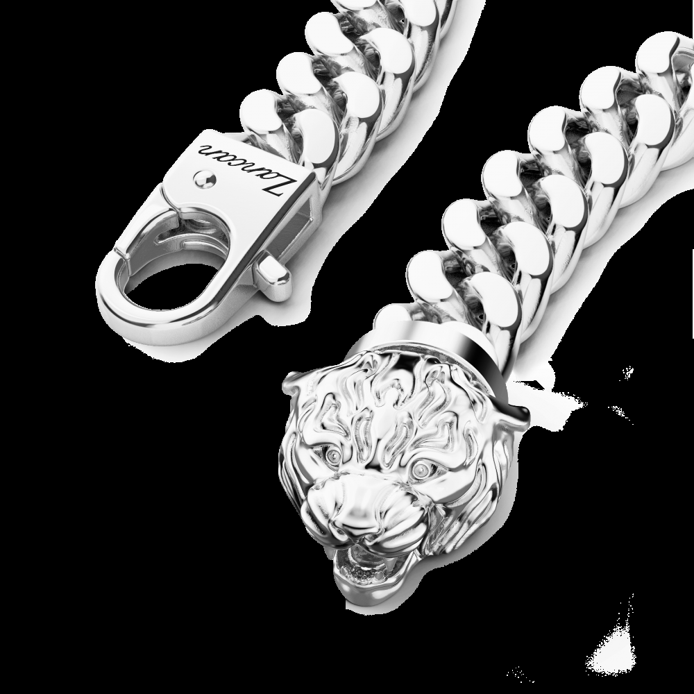 Zancan Bracciale a grumetta Zancan in argento con chiusura a testa di tigre Spedizione Gratuita