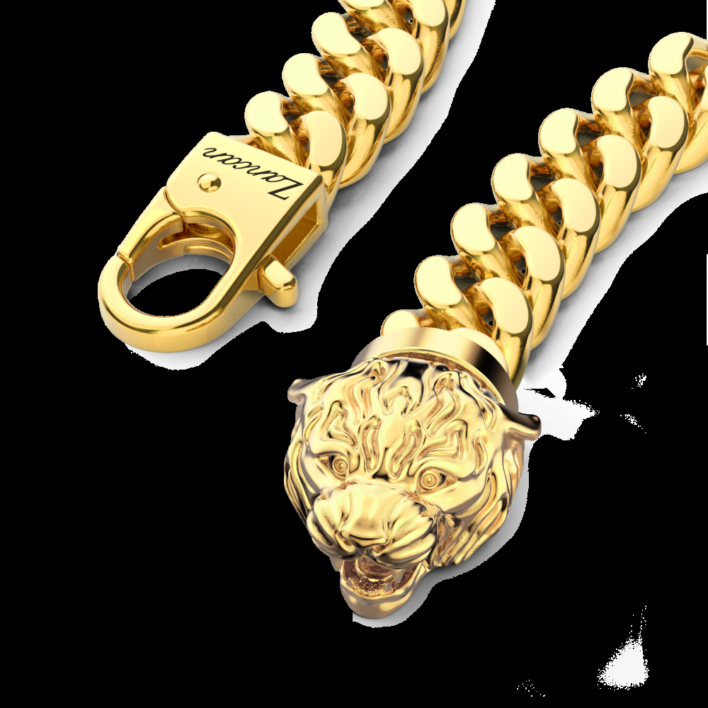 Zancan Bracciale a grumetta Zancan in argento con chiusura a testa di tigre Pezzi Unici