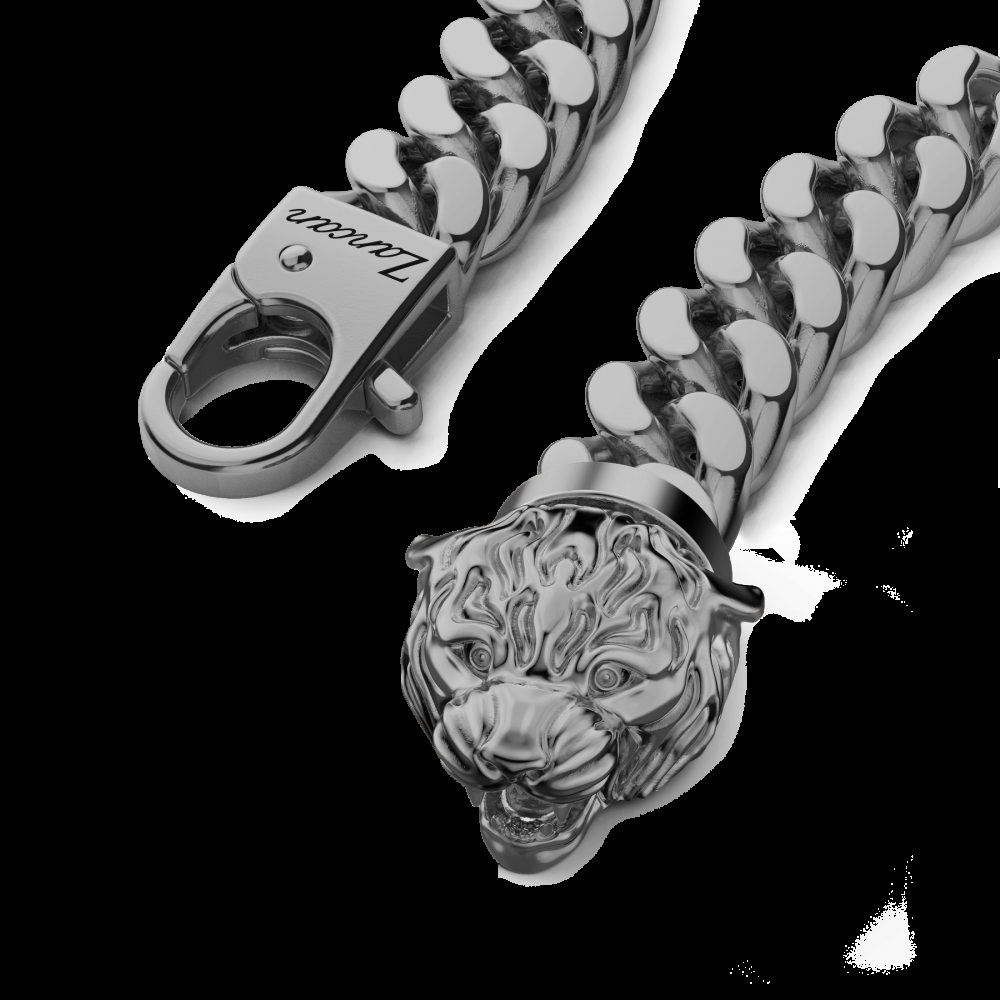 Zancan Bracciale a grumetta Zancan in argento con chiusura a testa di tigre Soddisfazione Garantita