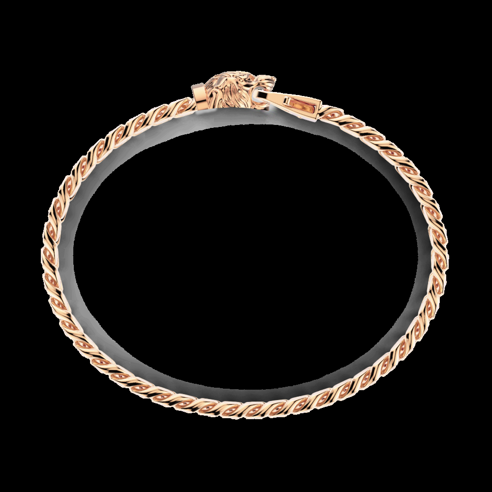 Zancan Bracciale a grumetta Zancan in argento con chiusura a testa di tigre Qualità Garantita