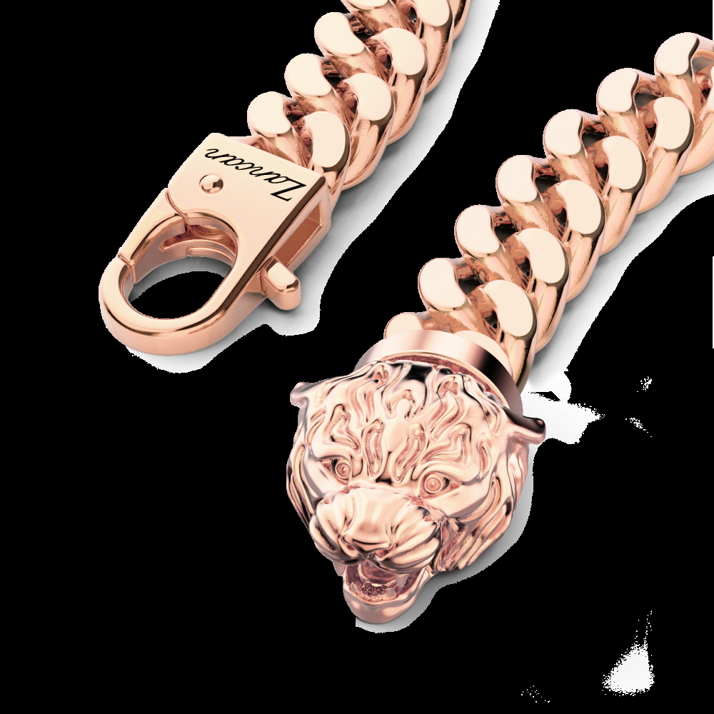 Zancan Bracciale a grumetta Zancan in argento con chiusura a testa di tigre Qualità Garantita