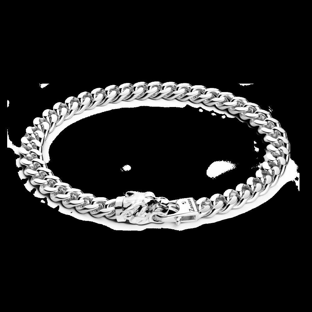 Zancan Bracciale a grumetta Zancan in argento con chiusura a testa di pantera