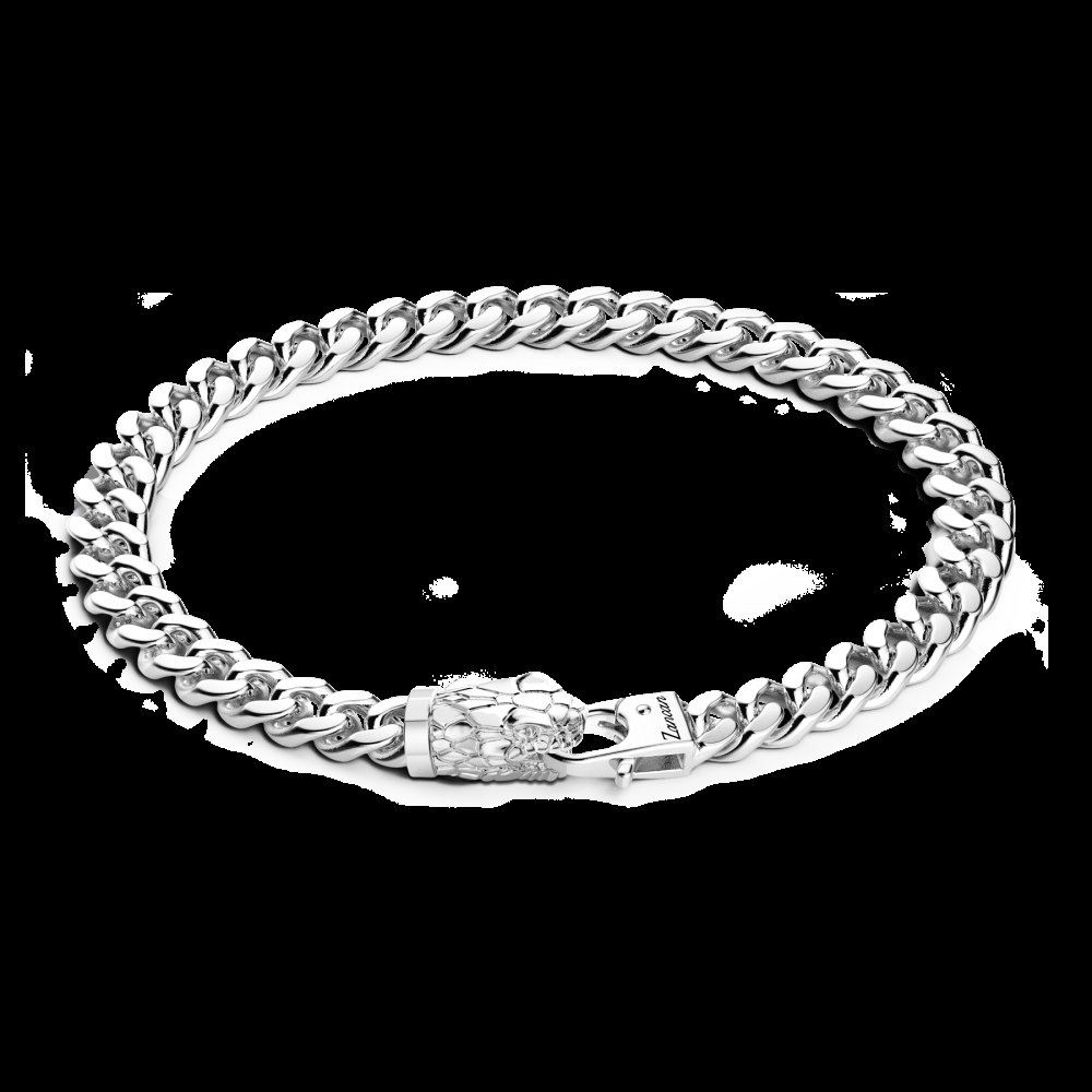 Zancan Bracciale a grumetta Zancan in argento con chiusura a testa di serpente