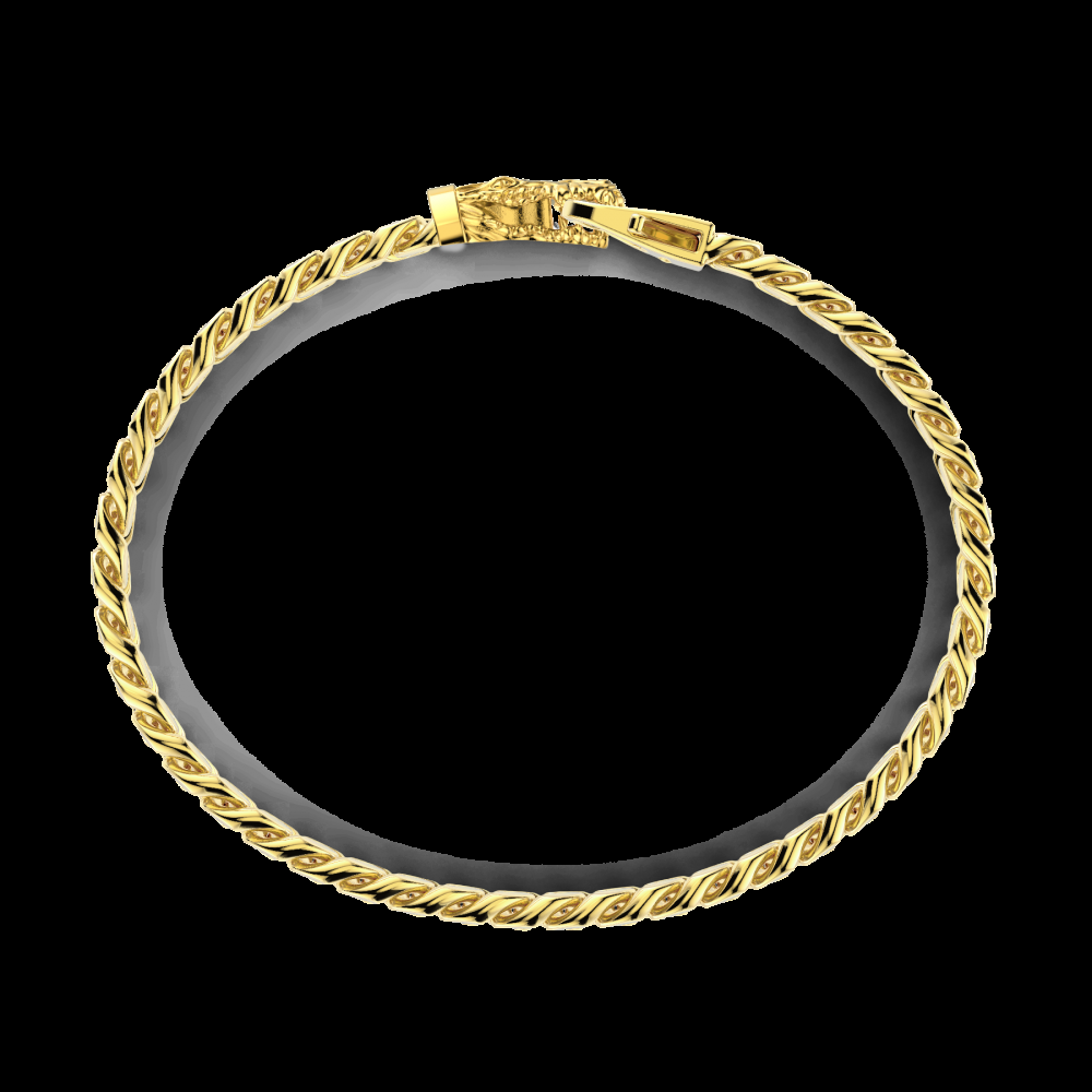 Zancan Bracciale a grumetta Zancan in argento con chiusura a testa di coccodrillo Offerta