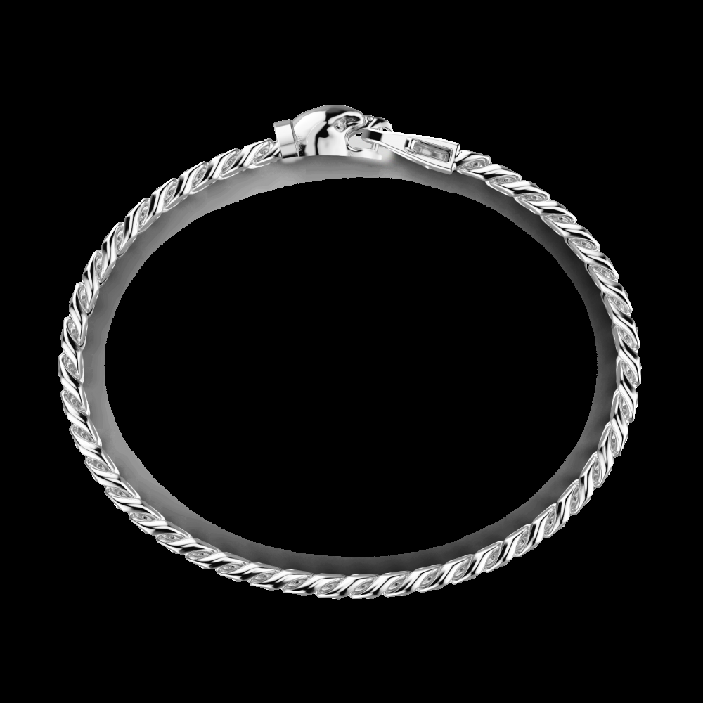 Zancan Bracciale a grumetta Zancan in argento con chiusura a testa d'aquila Outlet