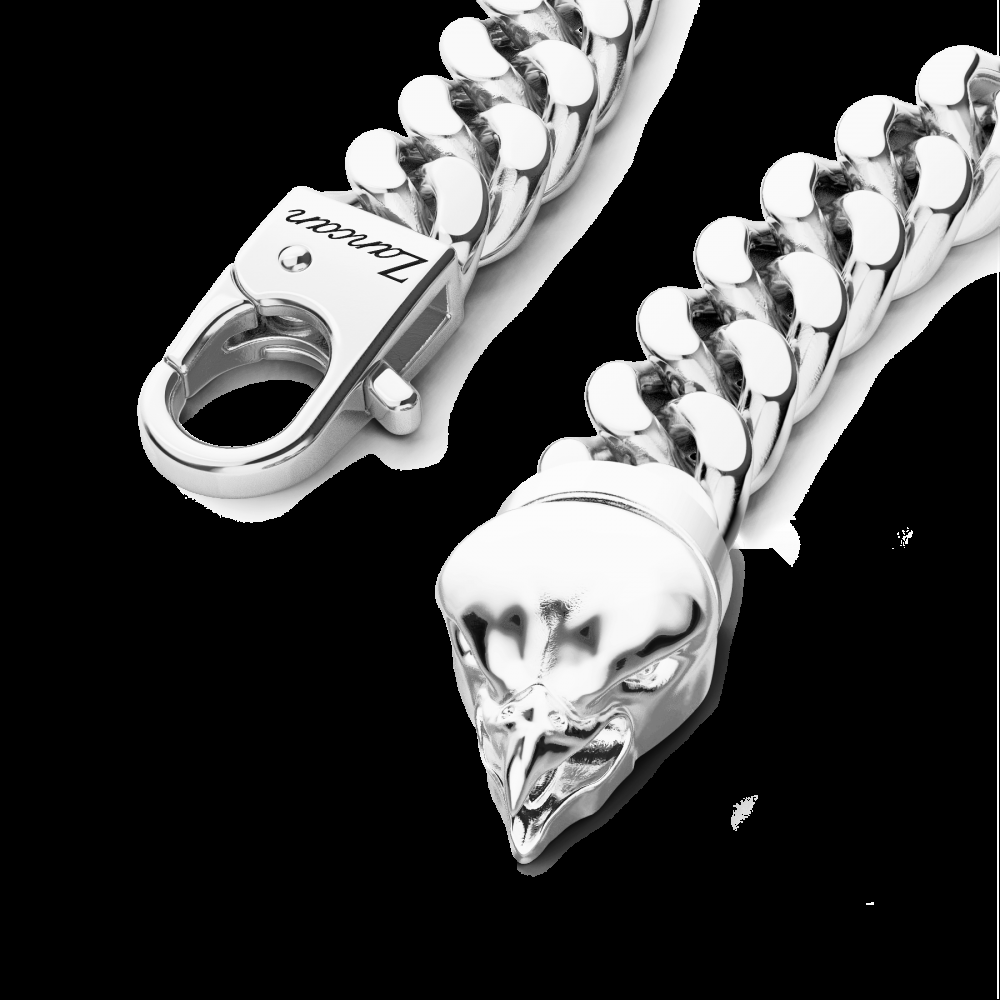 Zancan Bracciale a grumetta Zancan in argento con chiusura a testa d'aquila Outlet