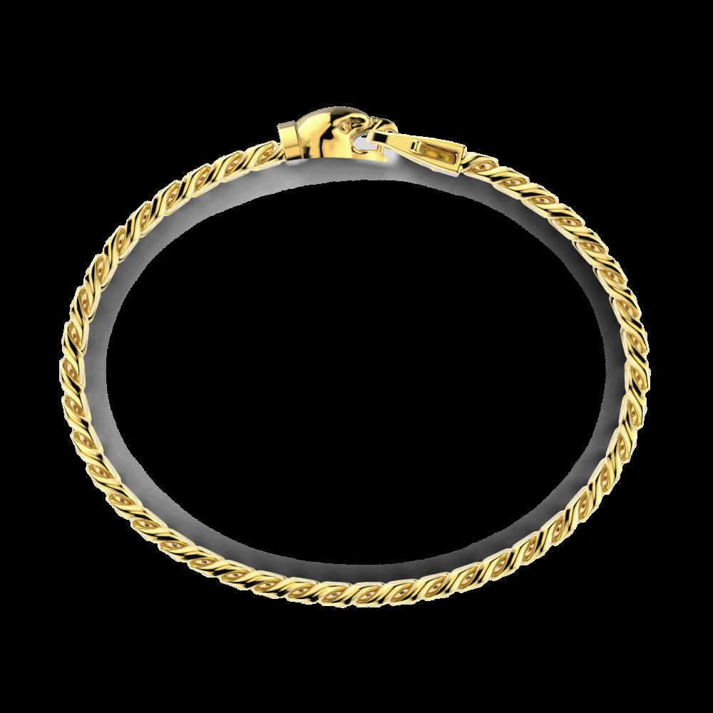 Zancan Bracciale a grumetta Zancan in argento con chiusura a testa d'aquila In Vendita