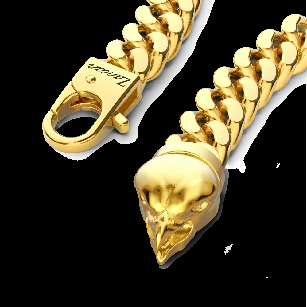 Zancan Bracciale a grumetta Zancan in argento con chiusura a testa d'aquila In Vendita