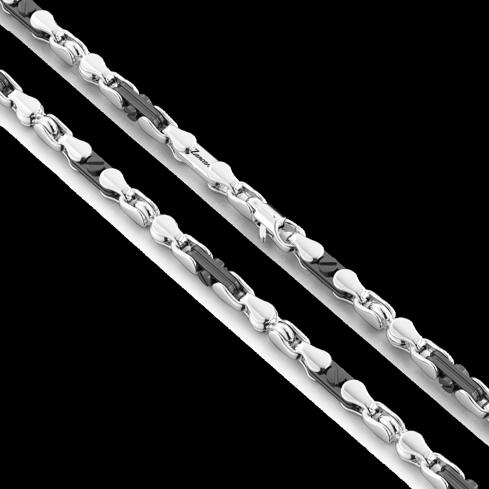 Zancan Collana Zancan solo maglia in argento e ceramica Comprane uno, ottenene uno gratis