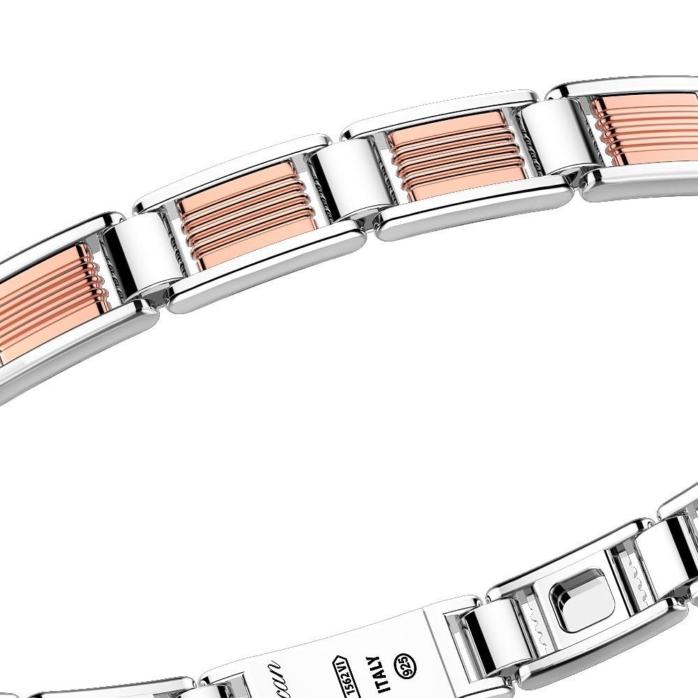 Zancan Bracciale solo maglia Zancan in oro rosa 18k ed argento Ultimi tre giorni