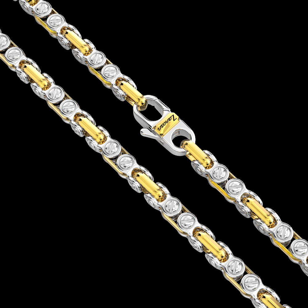 Zancan Collana da uomo Zancan a catena in argento e oro 18k Ultimi due giorni