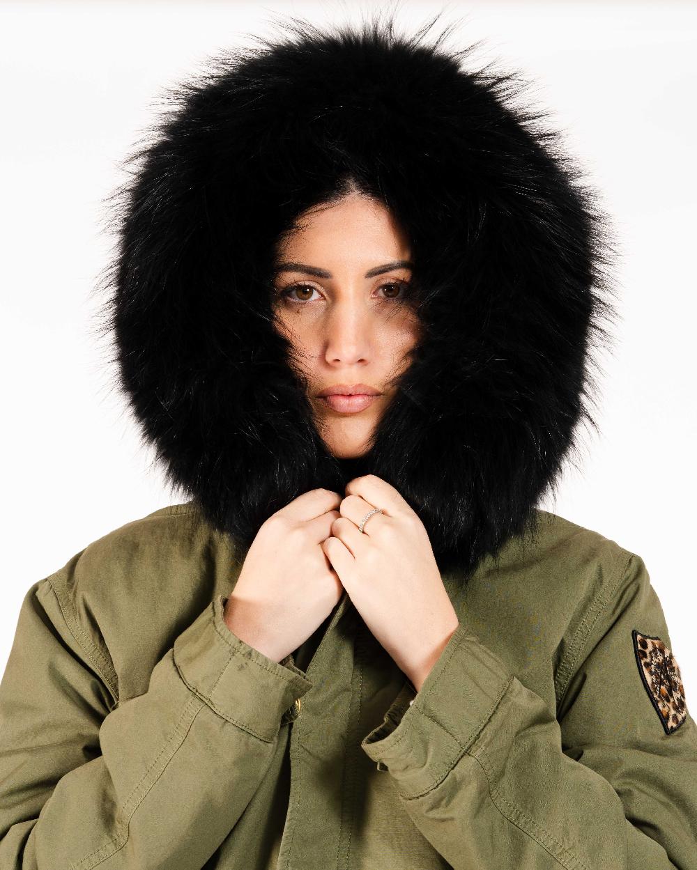 Alessandra chamonix AMANDINE MILITARY BLACK / PARKA In Vendita