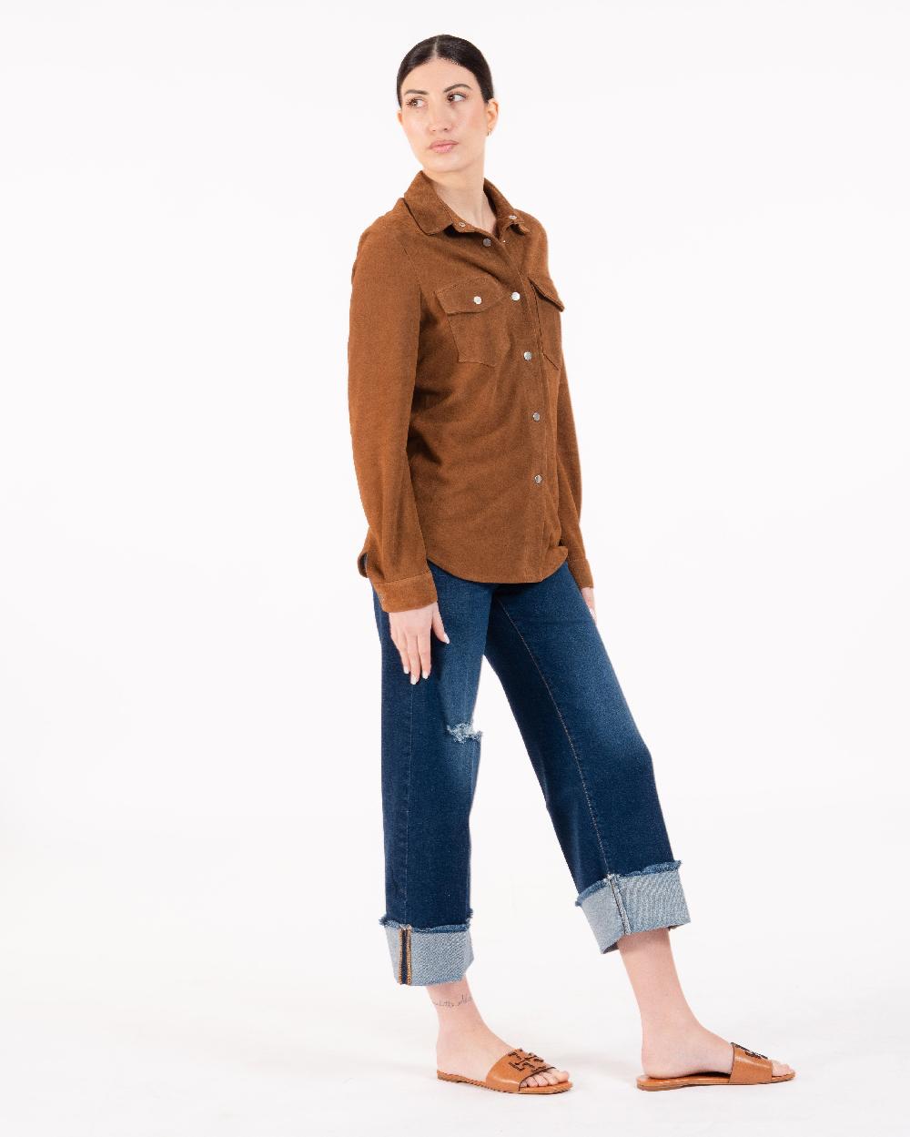 Alessandra chamonix GLORIA camoscio COGNAC In Linea