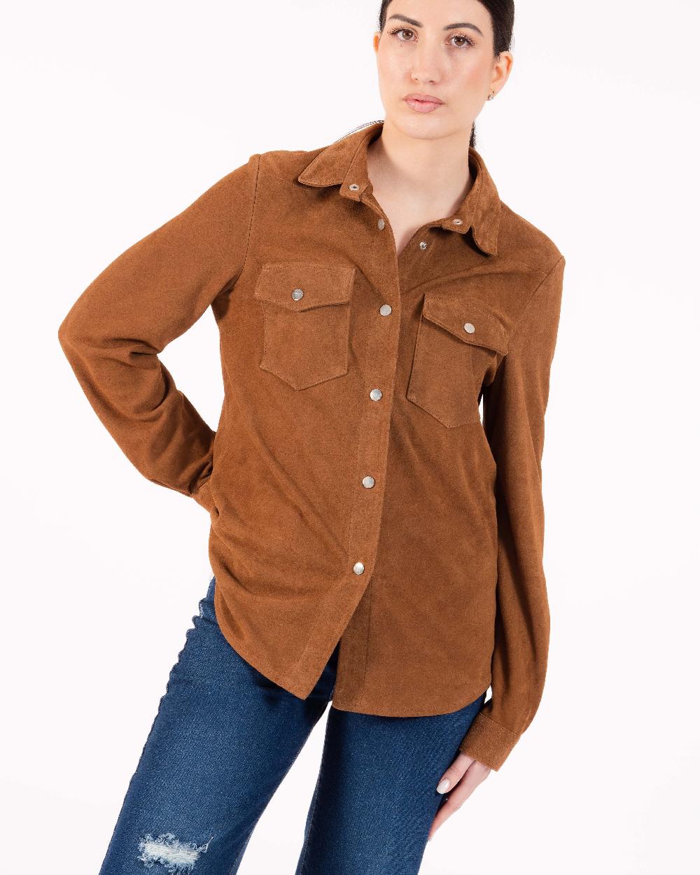 Alessandra chamonix GLORIA camoscio COGNAC In Linea