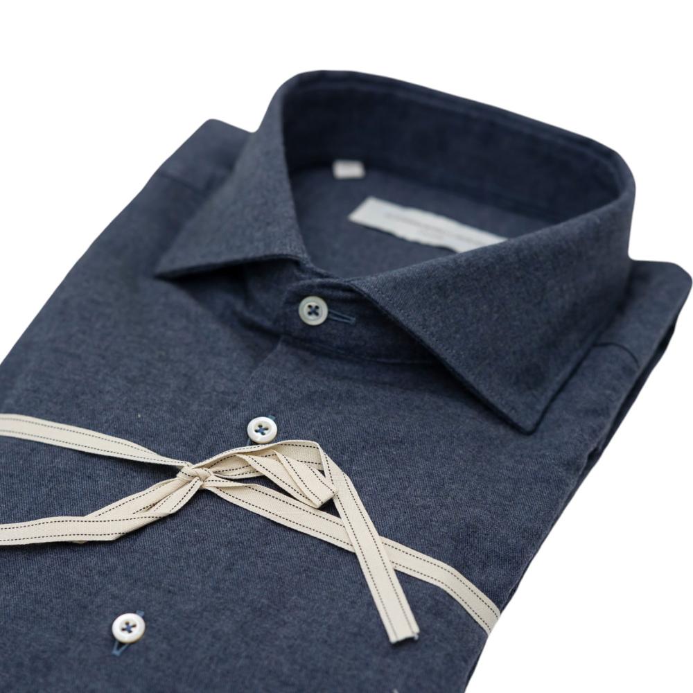 Alessandro Lamura Camicia tinta unita grigio antracite Saldi Di Fabbrica