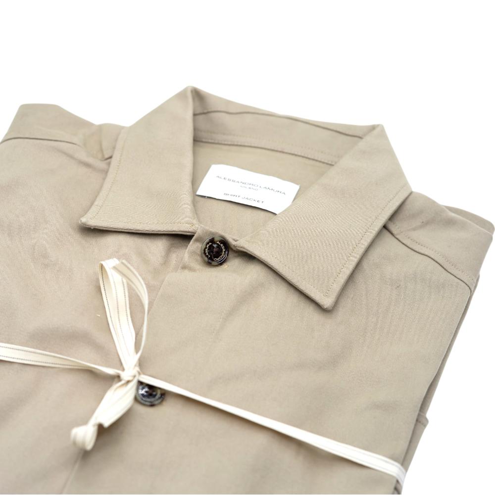 Alessandro Lamura Camicia Overshirt Beige Tinta Unita 2025