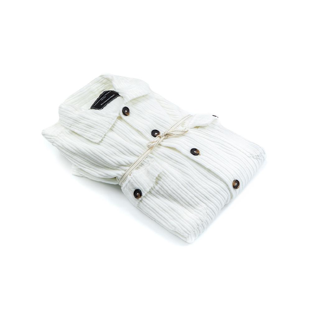 Alessandro Lamura Camicia Overshirt a righe di velluto – Collo Italiano Prezzo Ridotto