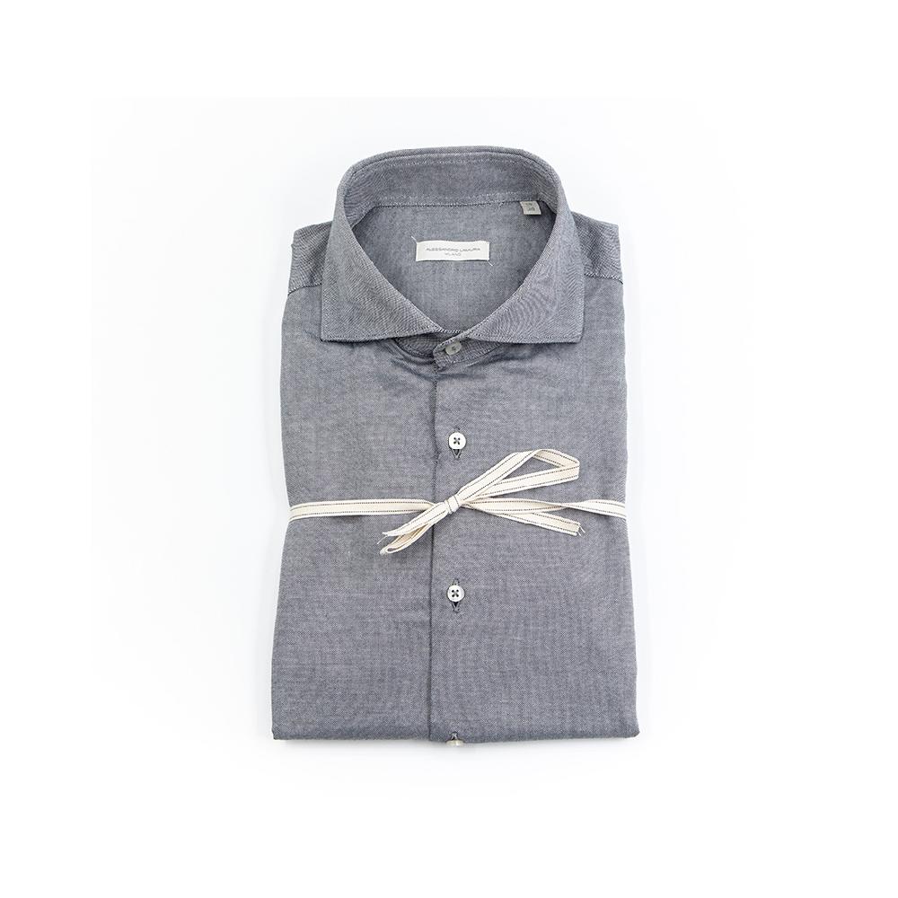 Alessandro Lamura Camicia In Velluto – 100%Cotone – Collo Francese Latest stili