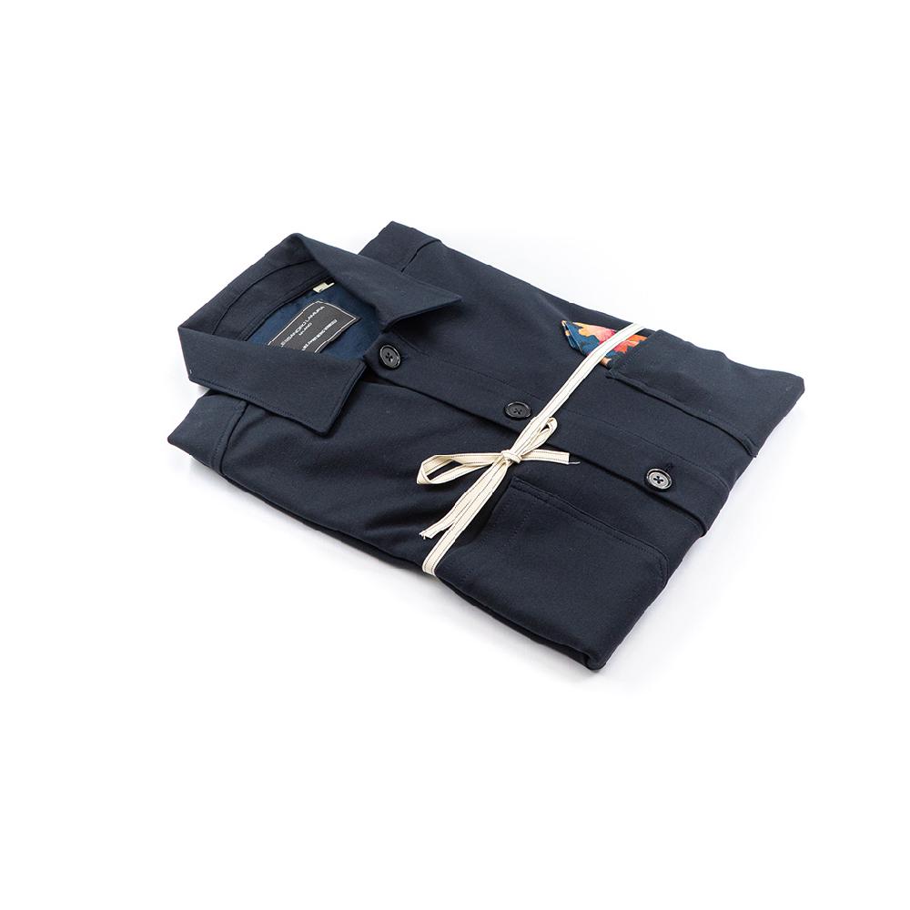 Alessandro Lamura Camicia Overshirt Strech – Collo Italiano Italia