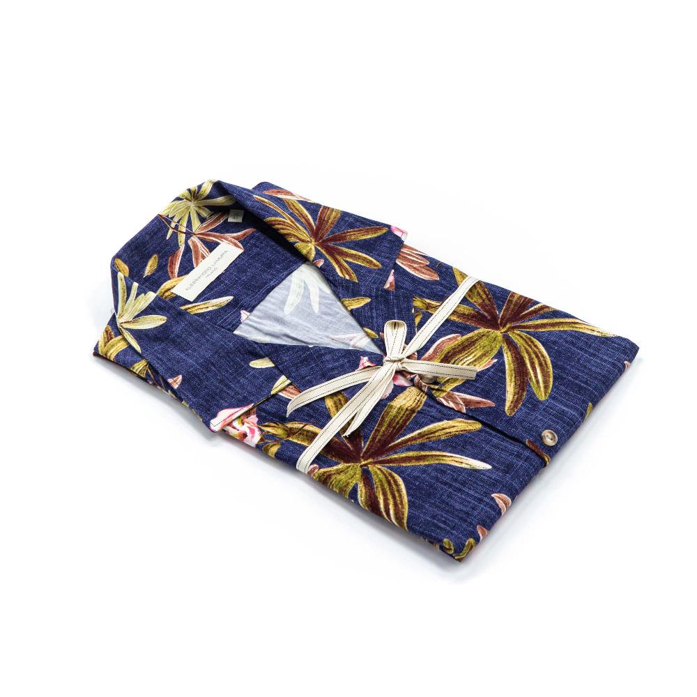 Alessandro Lamura Camicia Collo Hawaii Fantasia Floreale Consegna Veloce