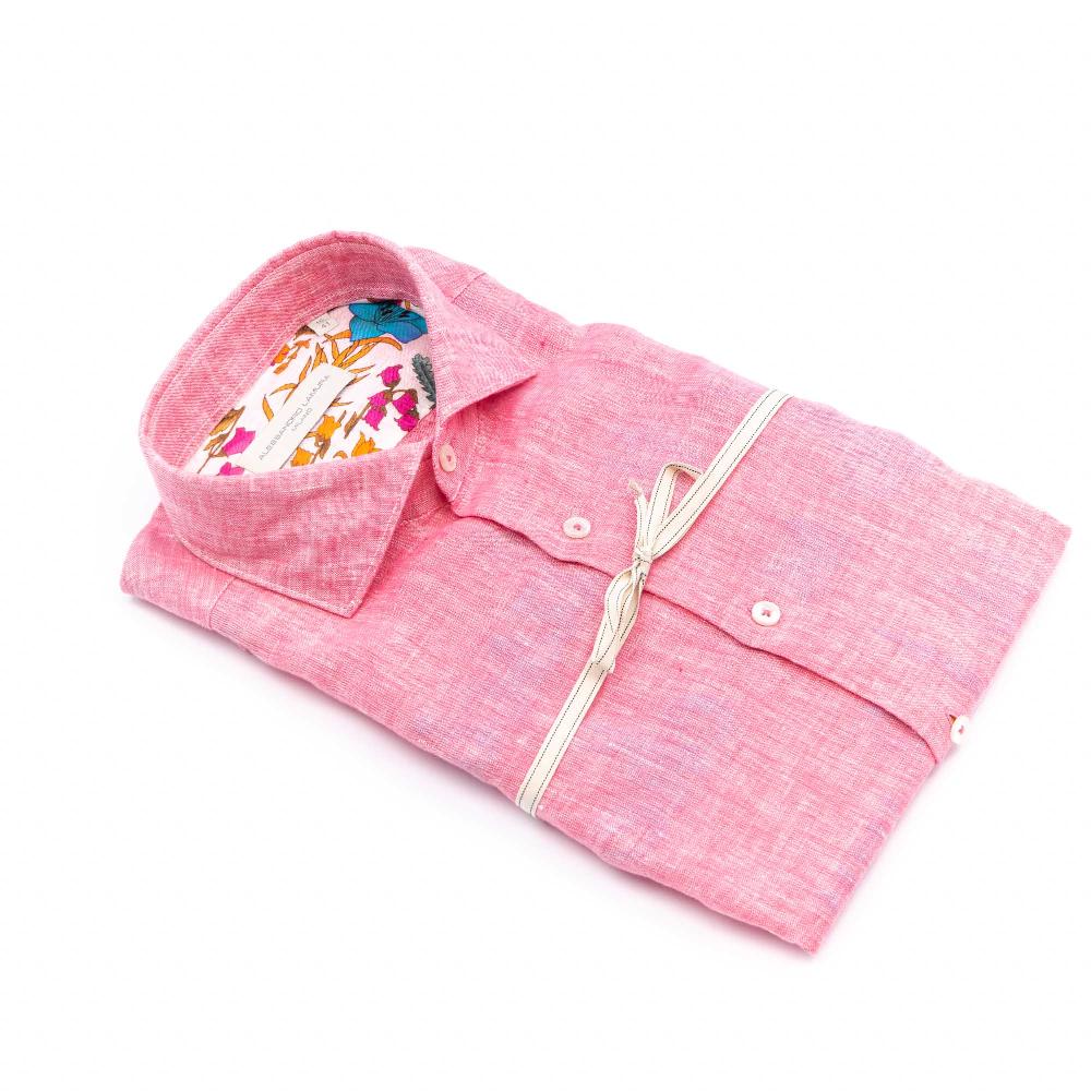 Alessandro Lamura Camicia Ricamata Con Collo Francese Shopping Online