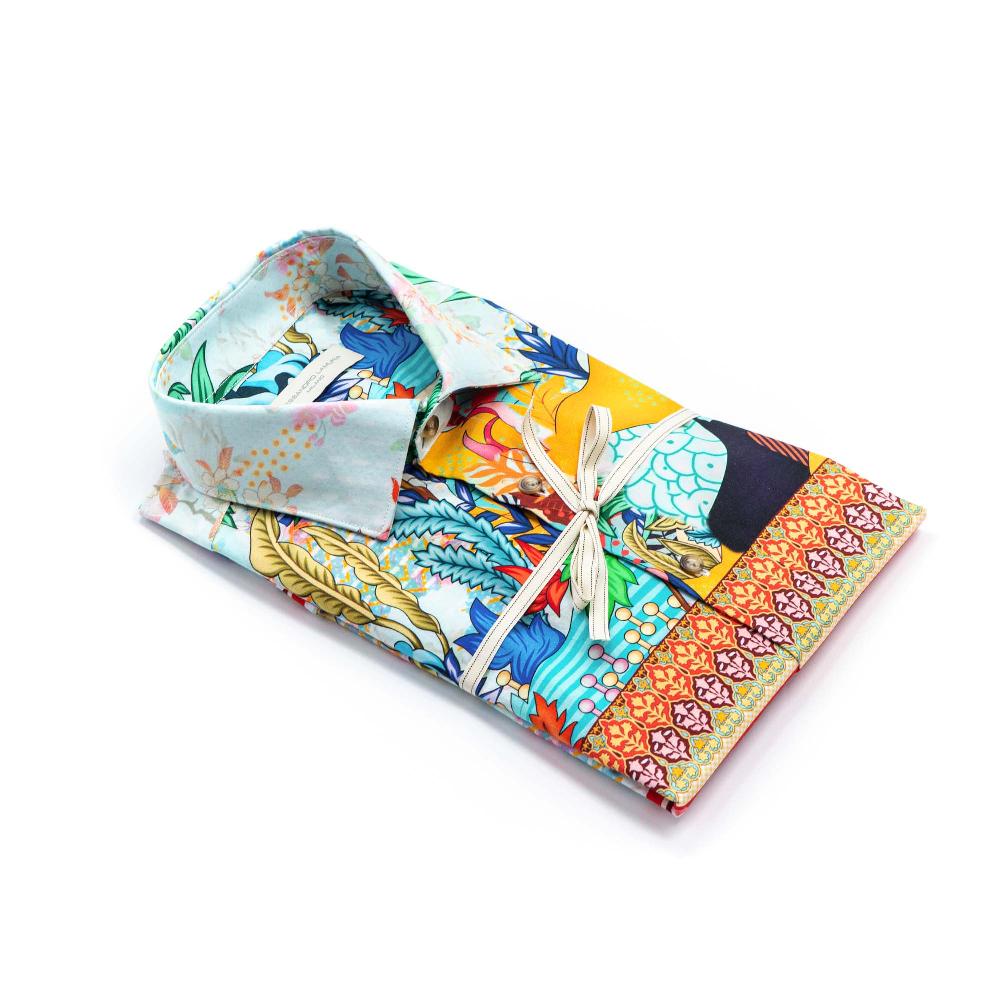 Alessandro Lamura Camicia Fantasia Giapponese Collo Italiano Hotsell