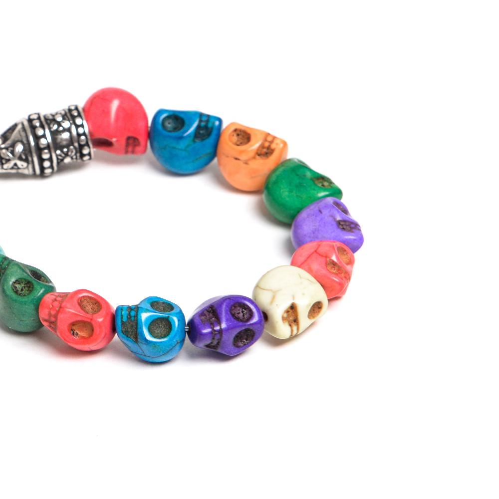 D'AMICO Bracciale Teschi Aulite Multicolor Negozio