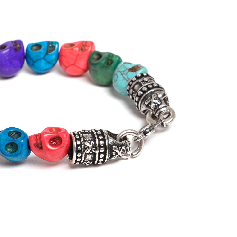 D'AMICO Bracciale Teschi Aulite Multicolor Negozio