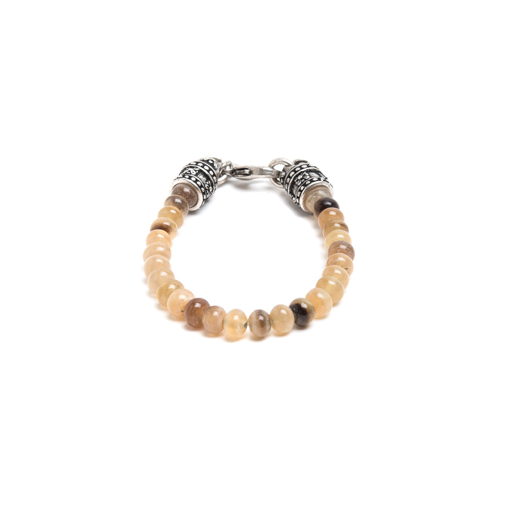 D'AMICO Bracciale Perle Corno Biondo Saldi Di Fabbrica