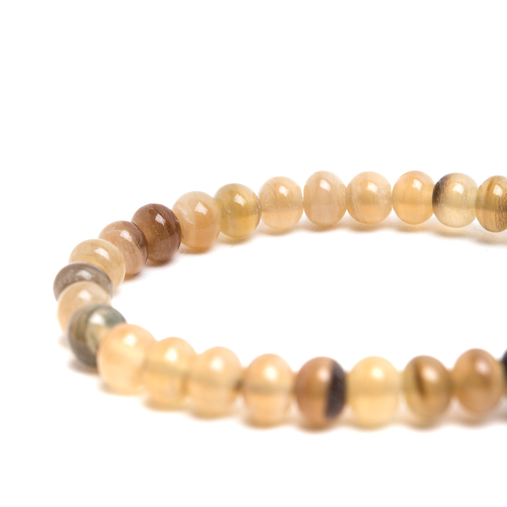 D'AMICO Bracciale Perle Corno Biondo Saldi Di Fabbrica
