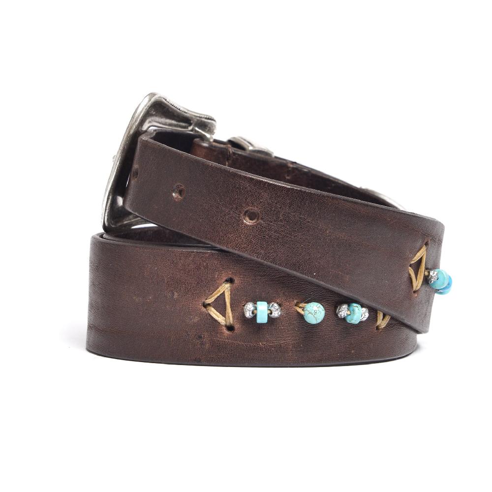 D'AMICO Cintura ETHAN Cuoio Vintage + Decorazione a mano Saldi