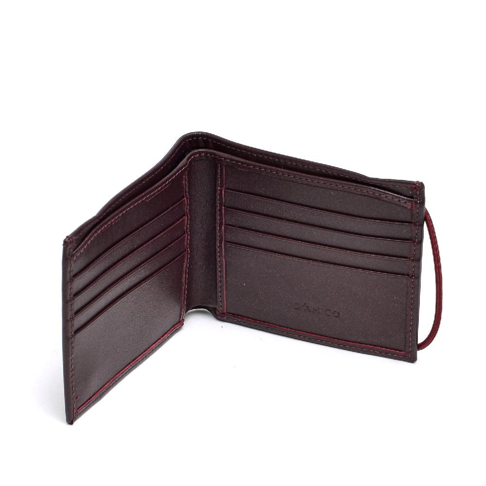 D'AMICO Portafoglio Classico Pieghevole 1 lato Pelle Bordeaux Discount Store per i nuovi prodotti