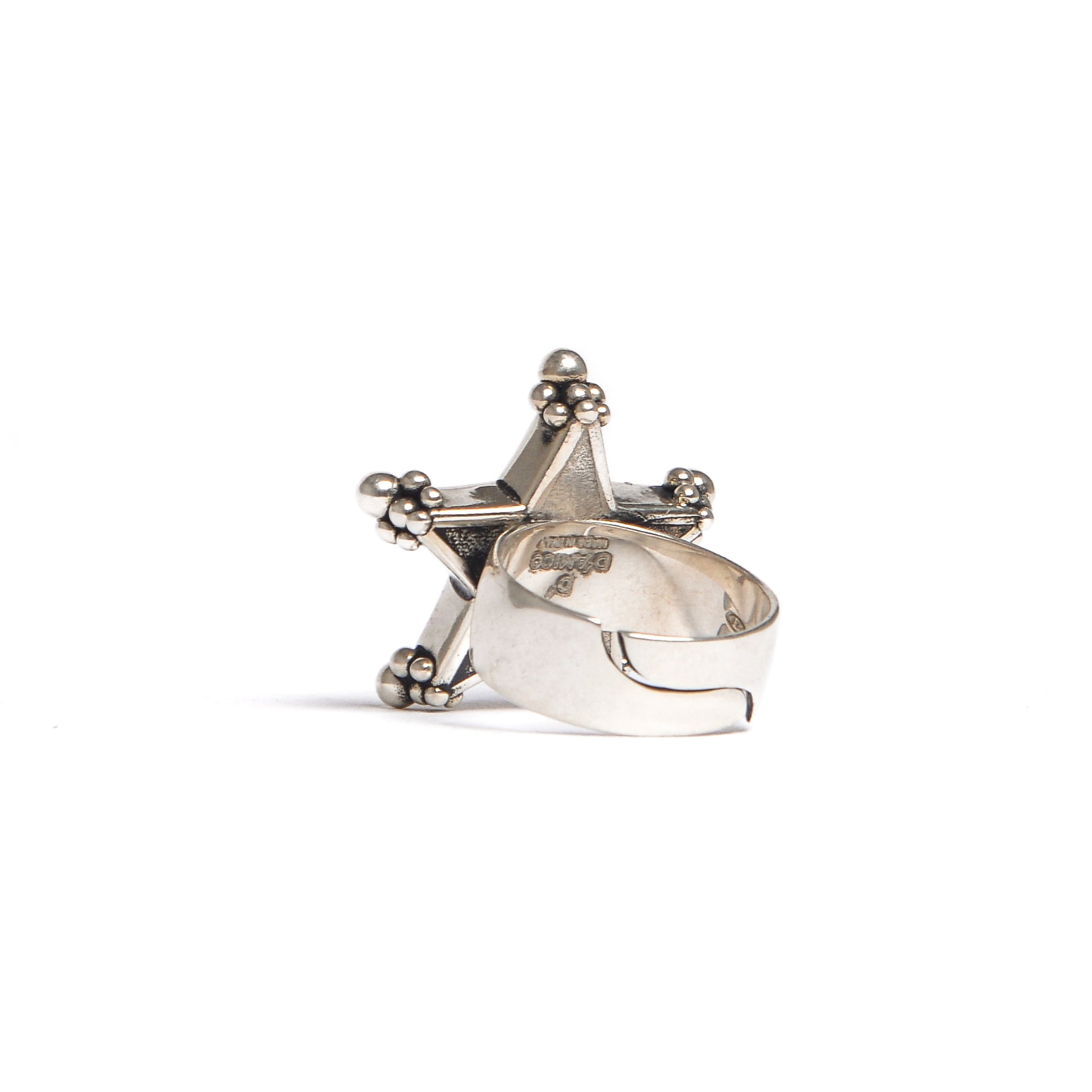 D'AMICO Anello Stella Bianco Soddisfazione Garantita