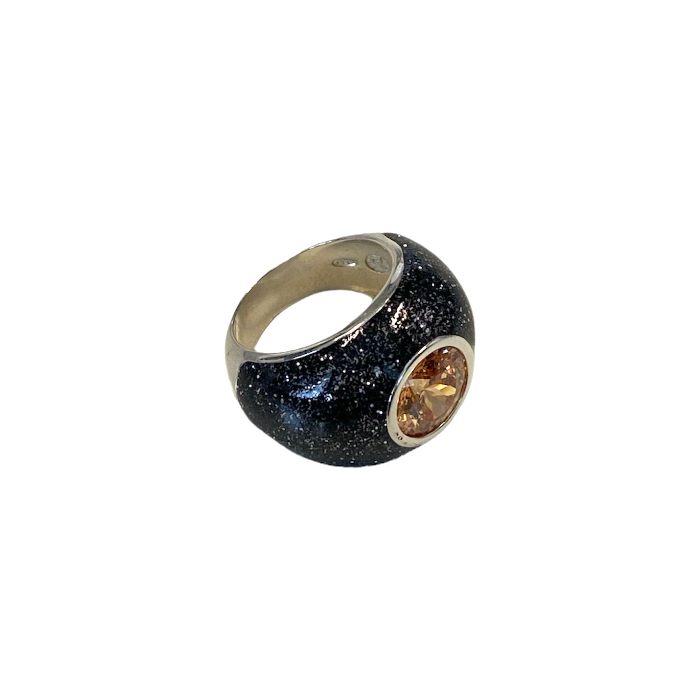 D'AMICO Anello Glitter Black I Più Venduti