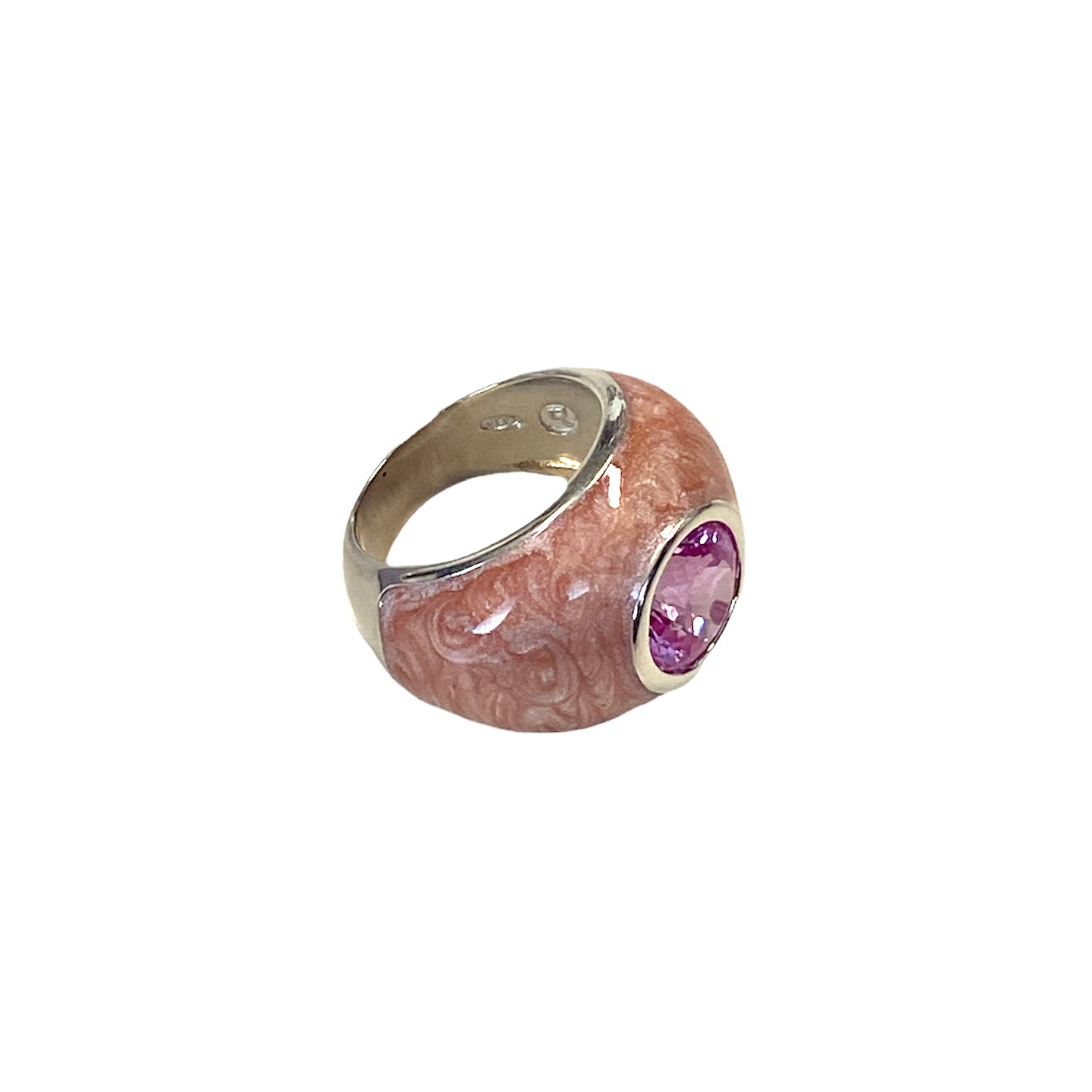 D'AMICO Anello Perlato Rosa Vendite Flash
