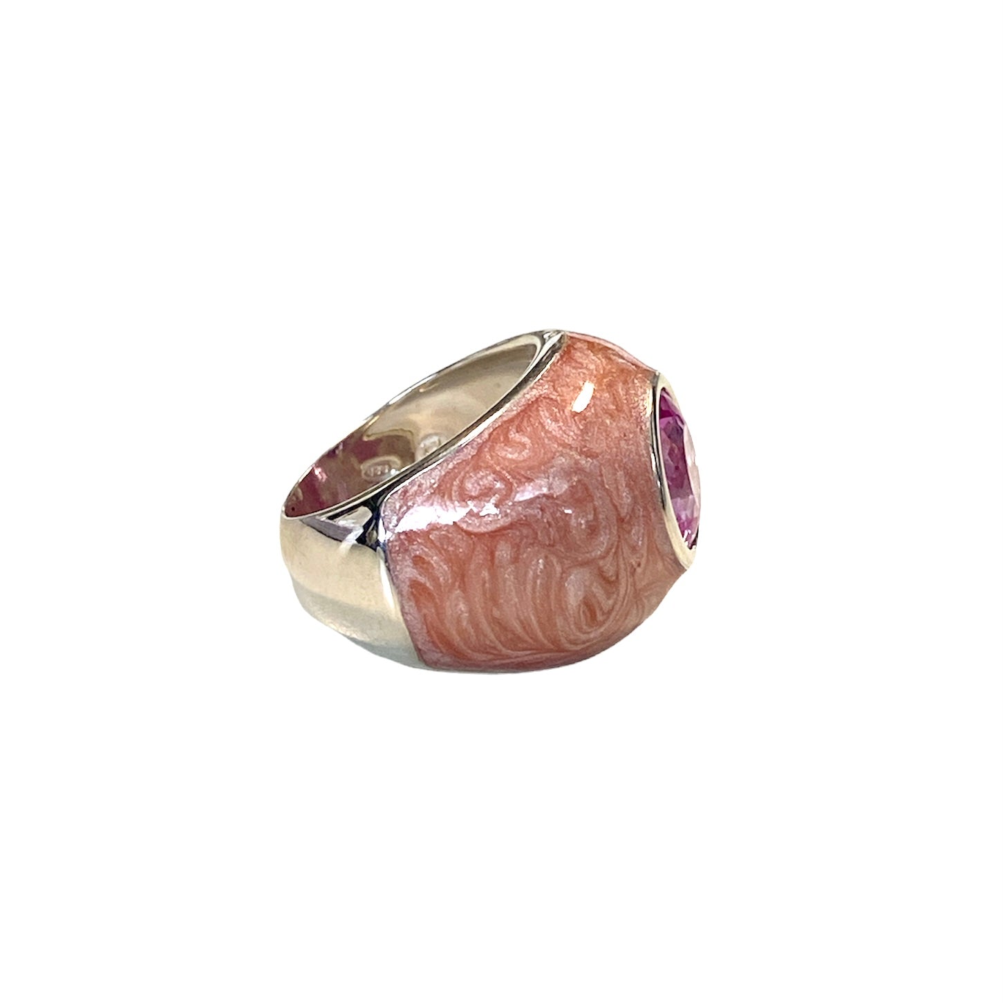 D'AMICO Anello Perlato Rosa Vendite Flash