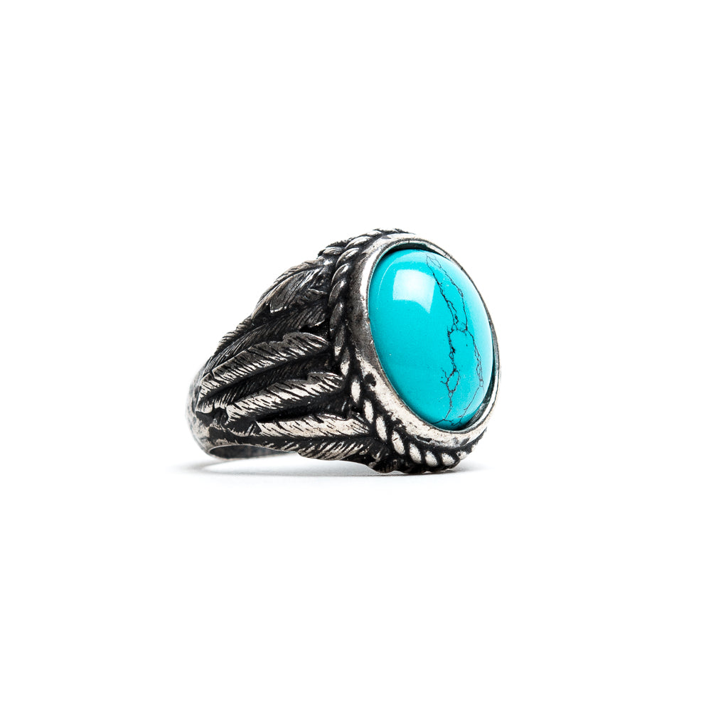 D'AMICO Anello Piume con Turchese Promozione Limitata