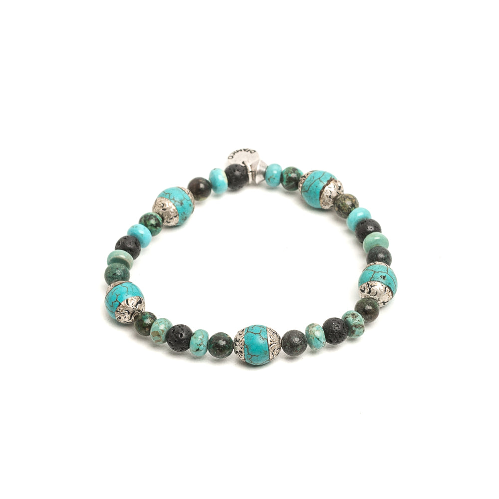 D'AMICO Bracciale Rajat / Elastico Fusion Turchese Tibet Shopping Online