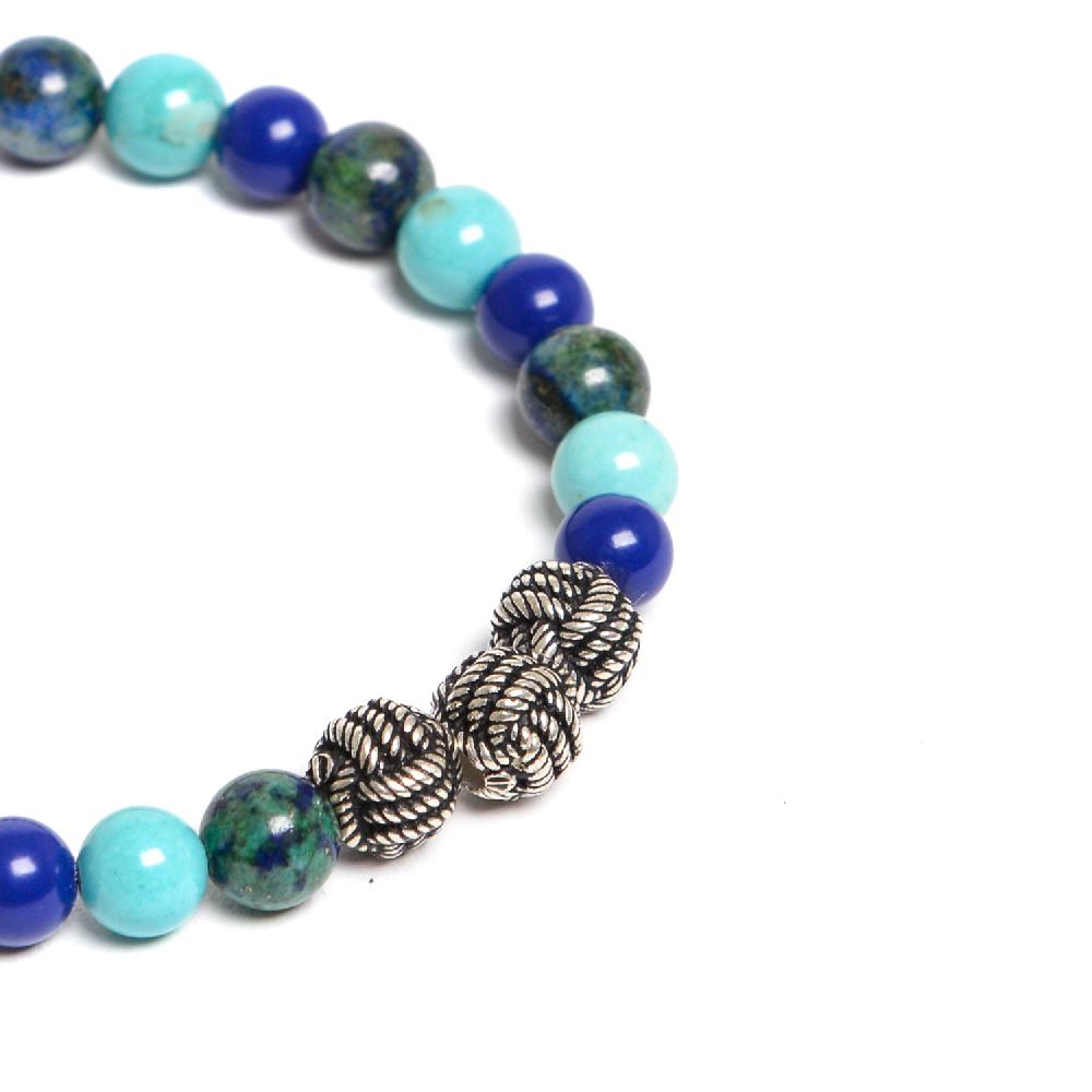 D'AMICO Bracciale Catenina Lapis + Palline Nodo Sottocosto
